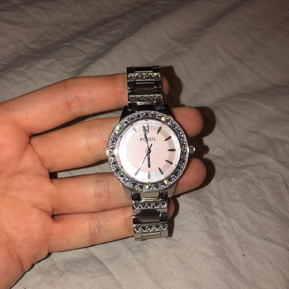 Fossil rhinestone watch